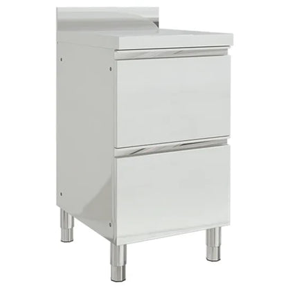 vidaXL Commercial Kitchen Cabinet with 2 Drawers 50x60x96 cm 1
