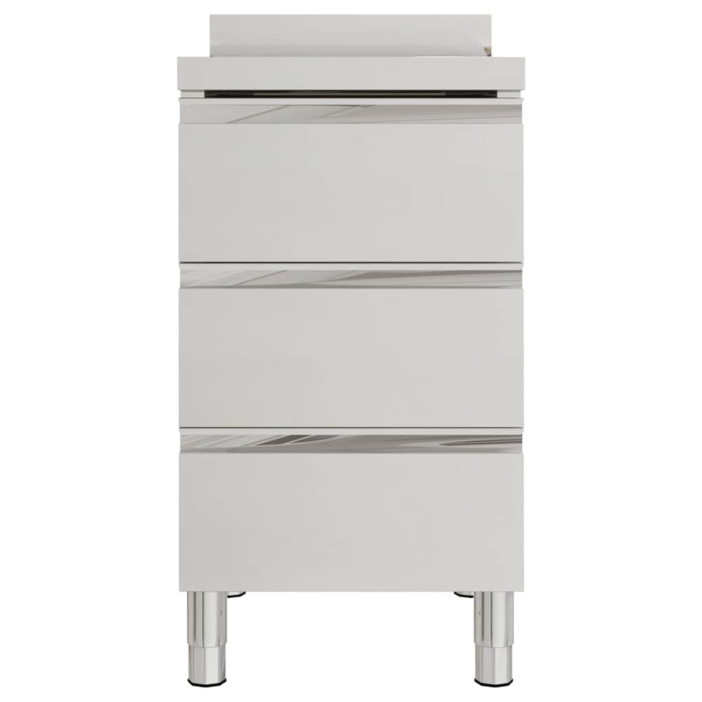 vidaXL Commercial Kitchen Cabinet with 3 Drawers 50x60x96 cm 3