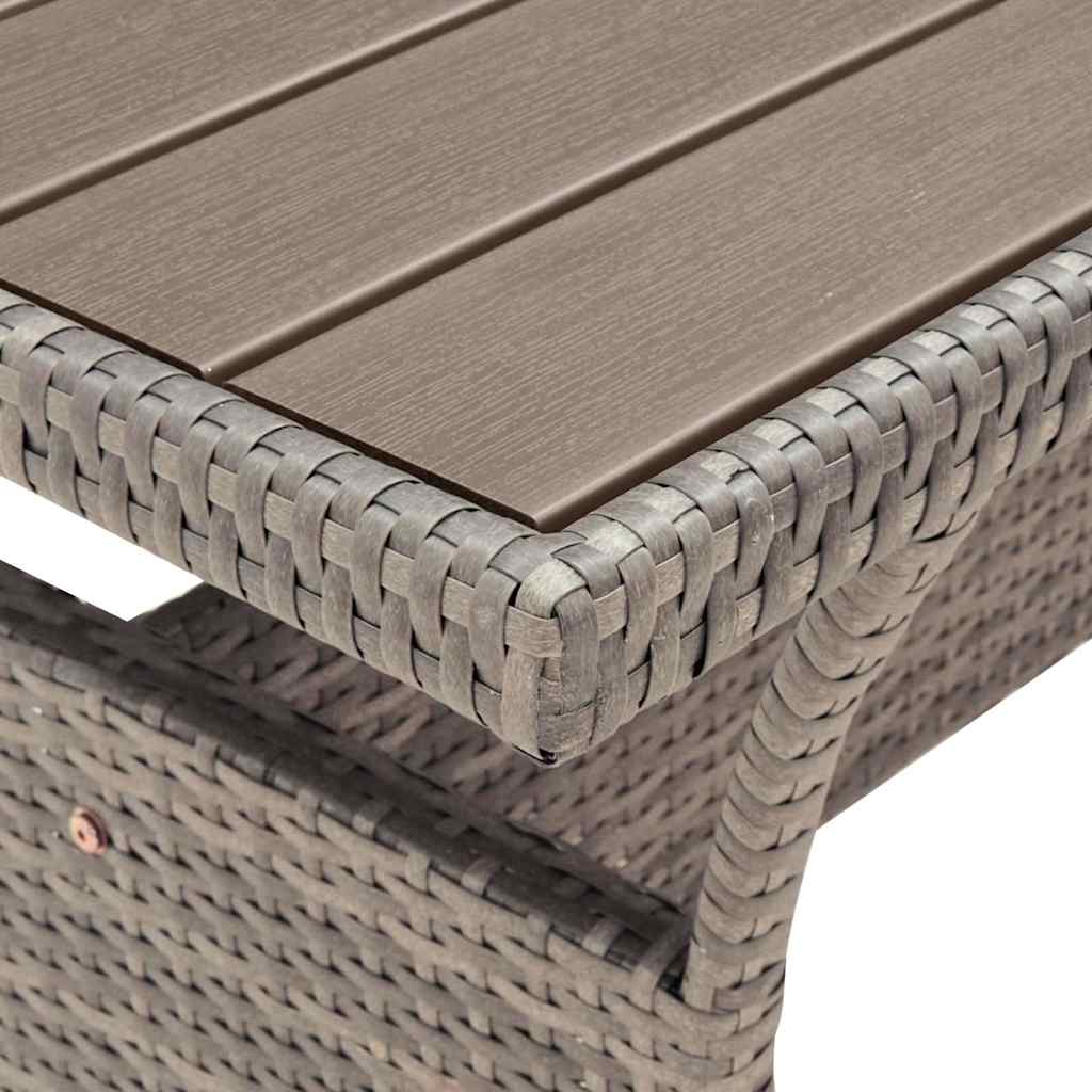 vidaXL Garden Table | Grey 5