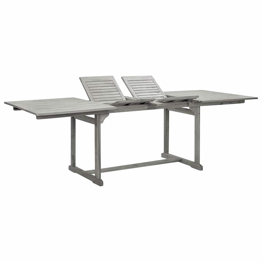 vidaXL Garden Dining Table (160-240)x100x75 cm Solid Acacia Wood 1