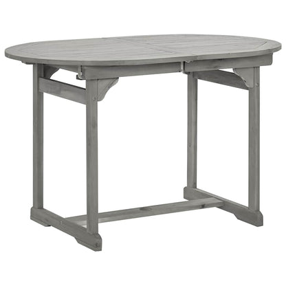 vidaXL Garden Table | Grey with grey wash finish | Solid acacia wood 3