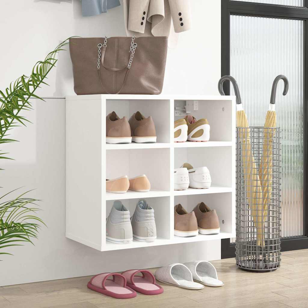 Shoe Cabinet 52.5x30x50 cm Width 52 cm White