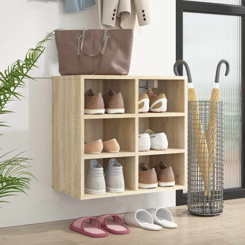 Shoe Cabinet 52.5x30x50 cm Width 52 cm Sonoma oak