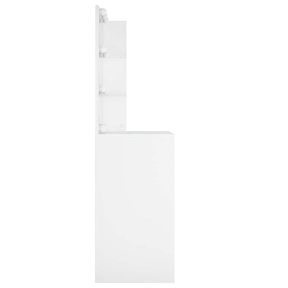 Dressing Table with LED 60x40x140 cm White