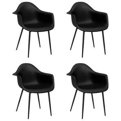 Dining Chairs PP Black 4