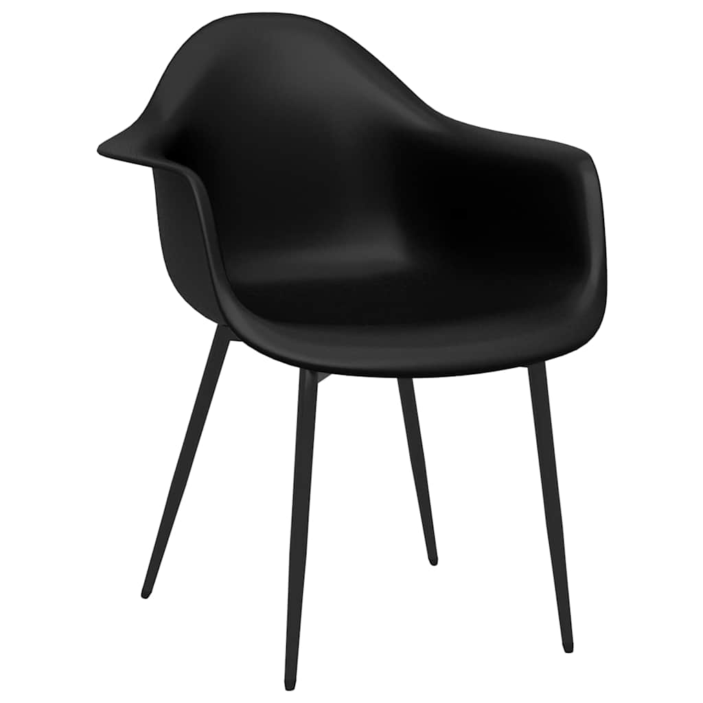 Dining Chairs PP Black 4