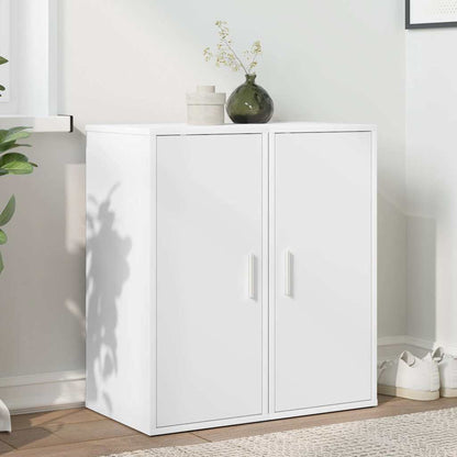 Shoe Cabinet 32x35x70 cm Engineered Wood White 2x shoe cabinet with door