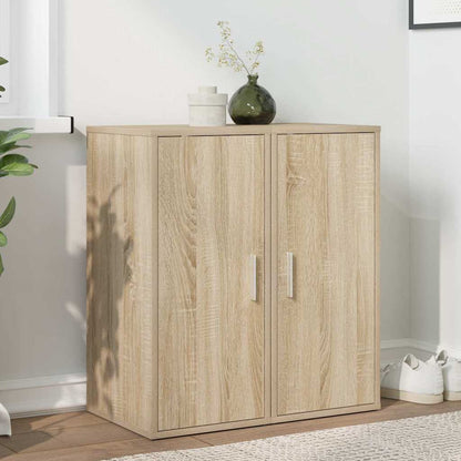 Shoe Cabinet 32x35x70 cm Engineered Wood Sonoma oak 2x shoe cabinet with door