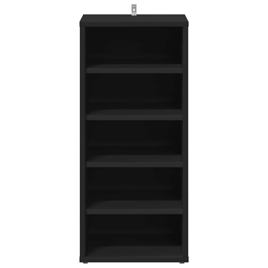 Shoe Cabinet Engineered Wood Width 31.5 cm Black 2x shoe cabinet without door