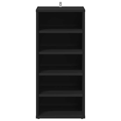 Shoe Cabinet Engineered Wood Width 31.5 cm Black 2x shoe cabinet without door