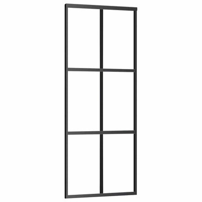 vidaXL Sliding Door with Hardware Set ESG Glass&Aluminium 76x205 cm 3