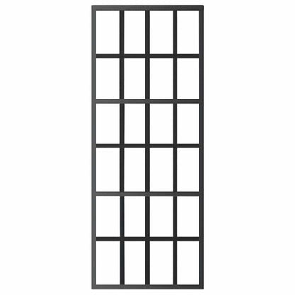 vidaXL Sliding Door with Hardware Set ESG Glass&Aluminium 76x205 cm 4