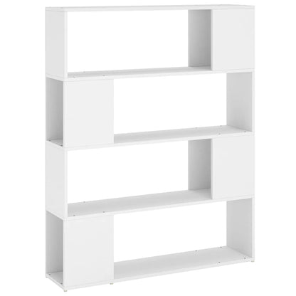 Book Cabinet Room Divider 100x24x124 cm White