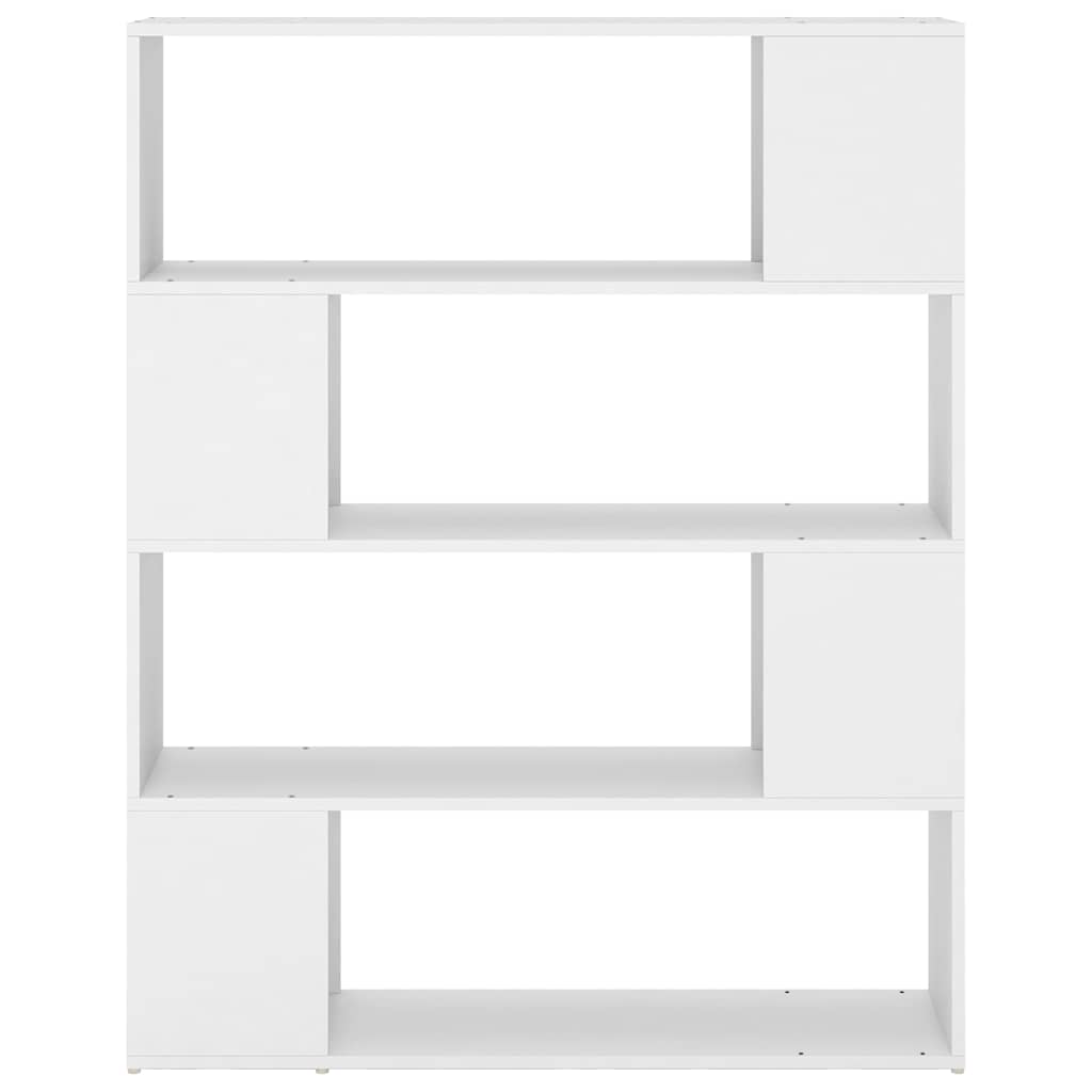 Book Cabinet Room Divider 100x24x124 cm White