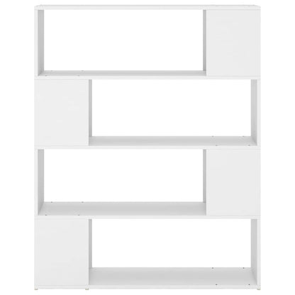 Book Cabinet Room Divider 100x24x124 cm White