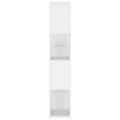 Book Cabinet Room Divider 100x24x124 cm White