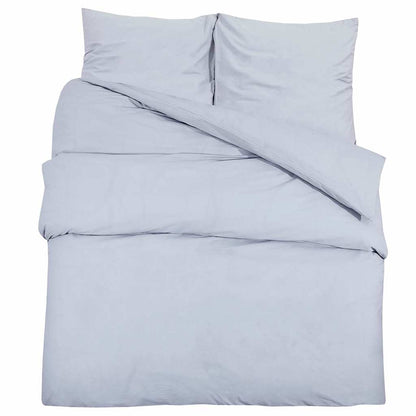 vidaXL Duvet Cover Set Grey 260x240 cm Cotton 2