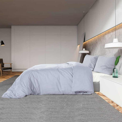 vidaXL Duvet Cover Set Grey 260x240 cm Cotton 4