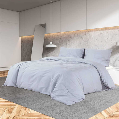 vidaXL Duvet Cover Set Grey 260x220 cm Cotton 1