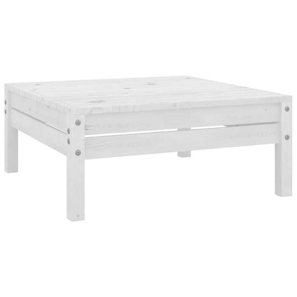 806578 vidaXL Garden Footstool White Solid Wood Pine 1