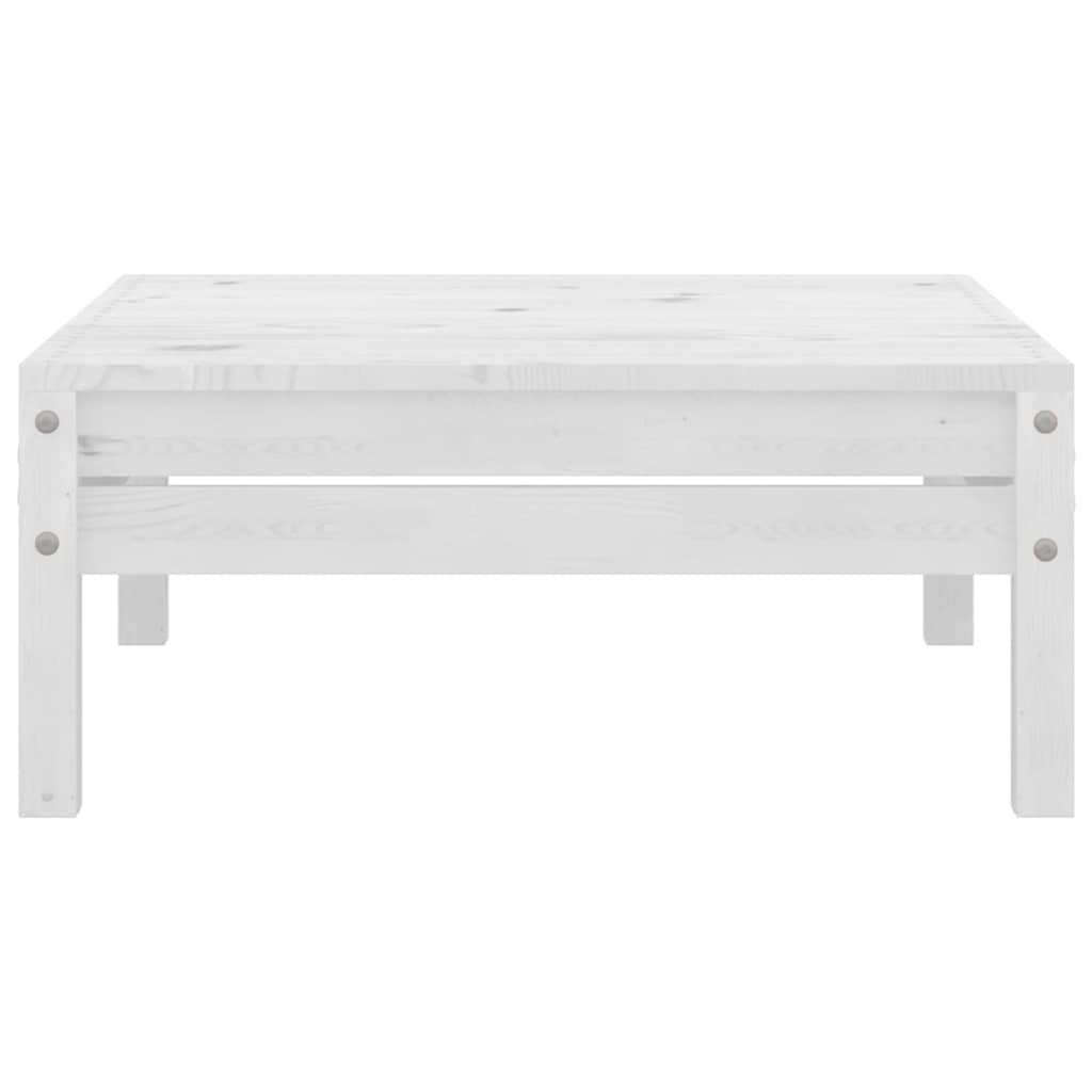806578 vidaXL Garden Footstool White Solid Wood Pine 2