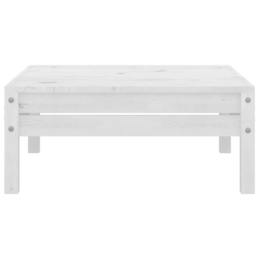 806578 vidaXL Garden Footstool White Solid Wood Pine 2