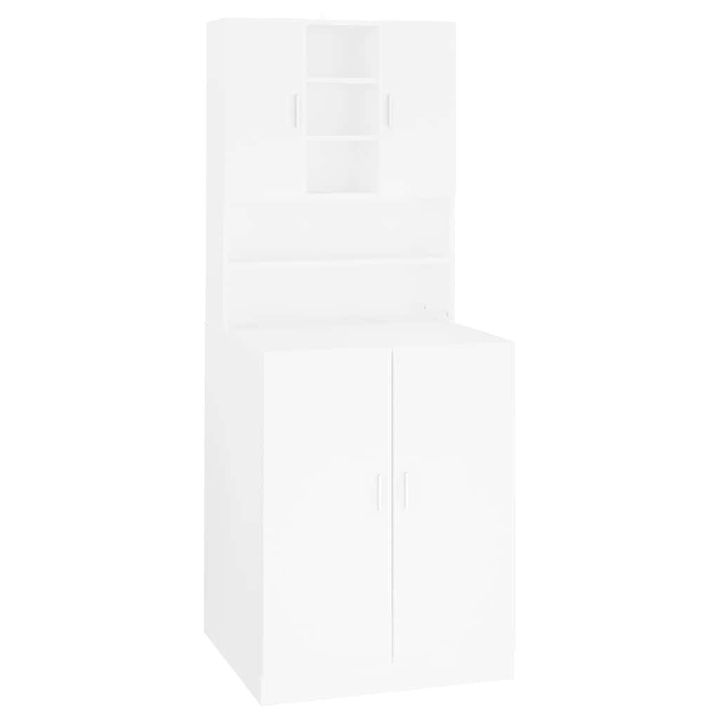 vidaXL Washing Machine Cabinet White 2