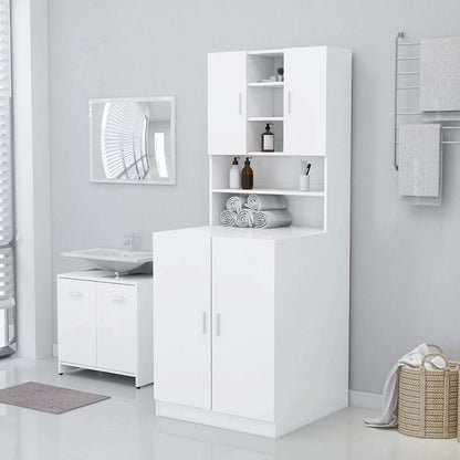 vidaXL Washing Machine Cabinet White 3