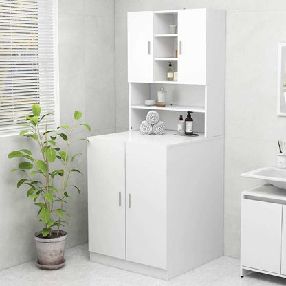 vidaXL Washing Machine Cabinet White 1