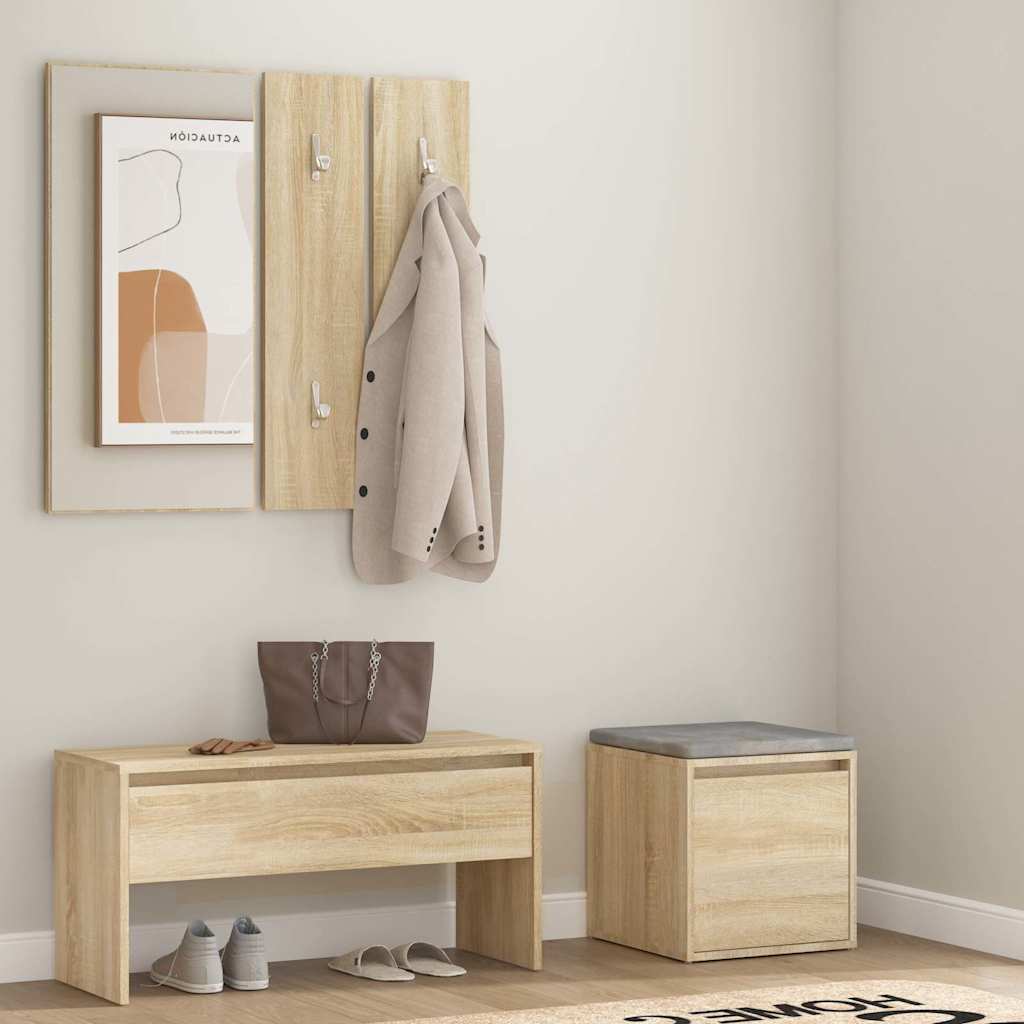 Hallway Furniture Set Engineered Wood Sonoma oak
