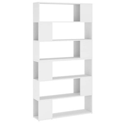 Book Cabinet Room Divider 100x24x188 cm White