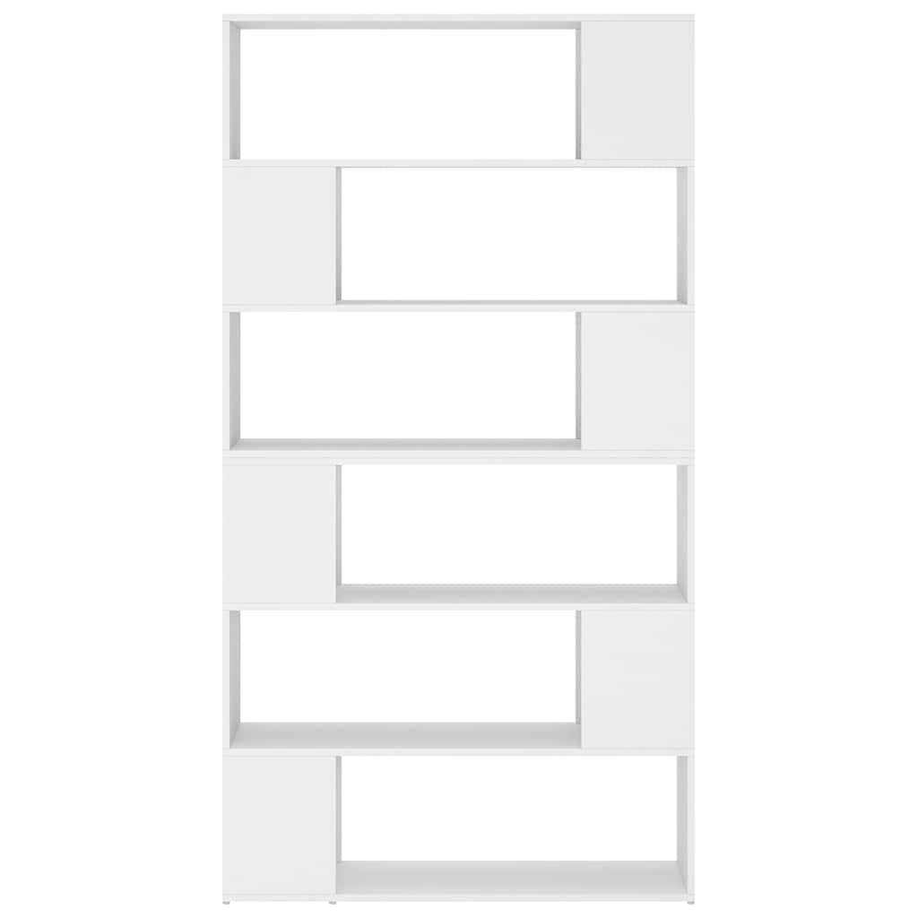 Book Cabinet Room Divider 100x24x188 cm White