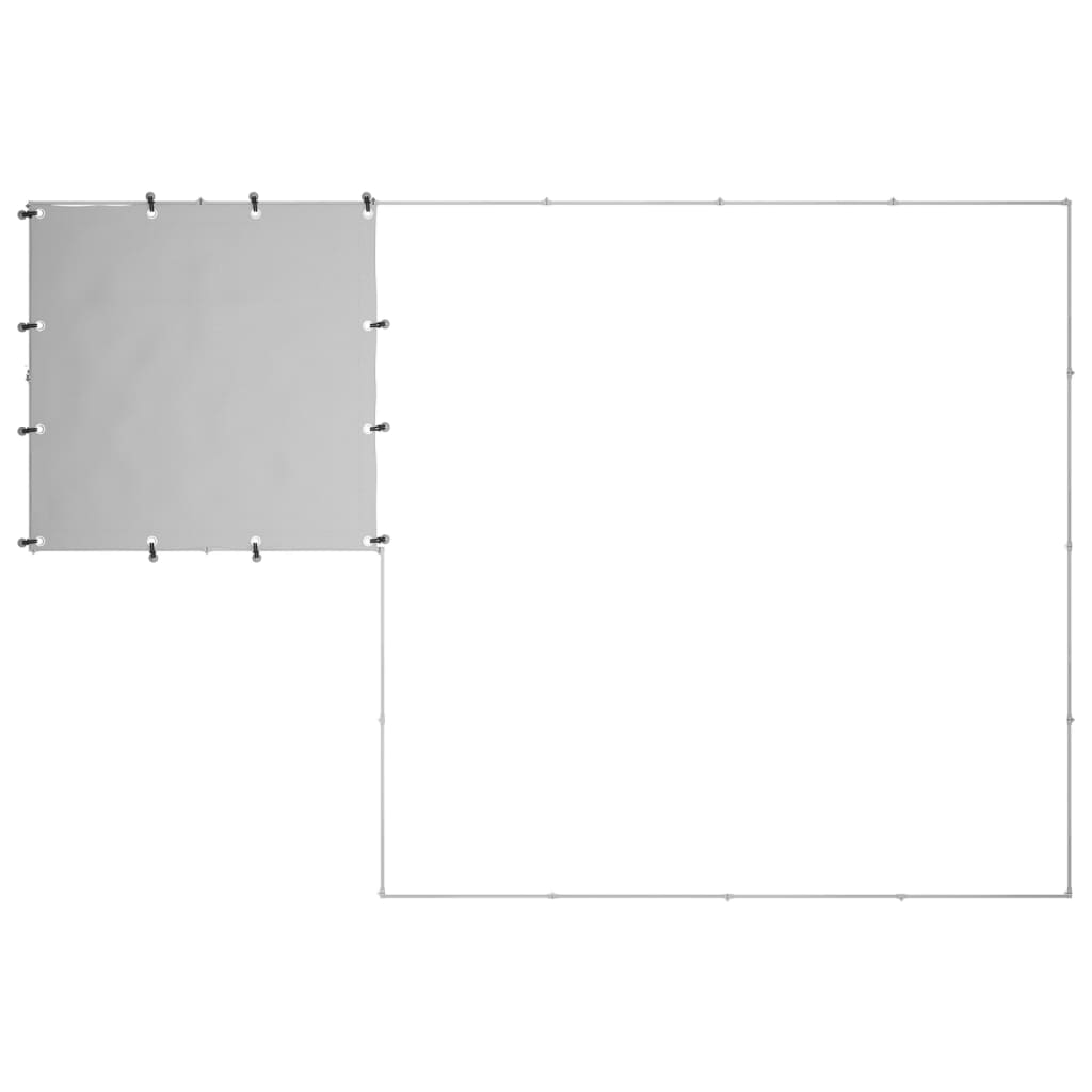 vidaXL Dog Kennel Silver 6,05 m² Steel 4