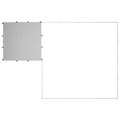 vidaXL Dog Kennel Silver 6,05 m² Steel 4