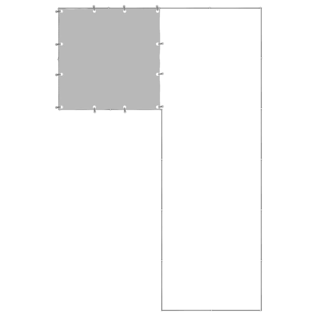 vidaXL Dog Kennel Silver 4,84 m² Steel 4