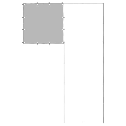 vidaXL Dog Kennel Silver 4,84 m² Steel 4