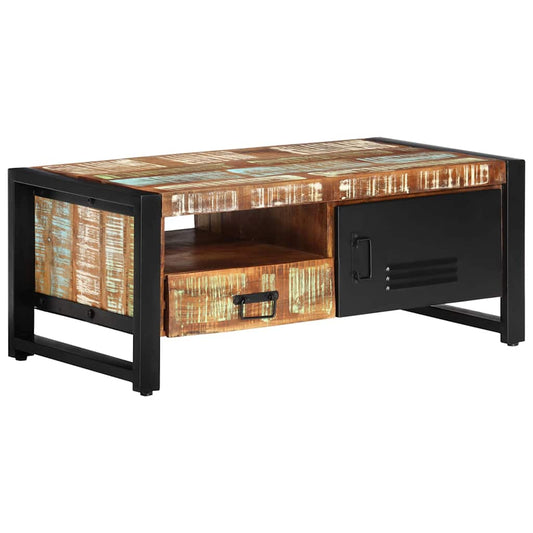 vidaXL Coffee Table | Multicolour | Solid Reclaimed Wood | Medium | Coffee Table 1