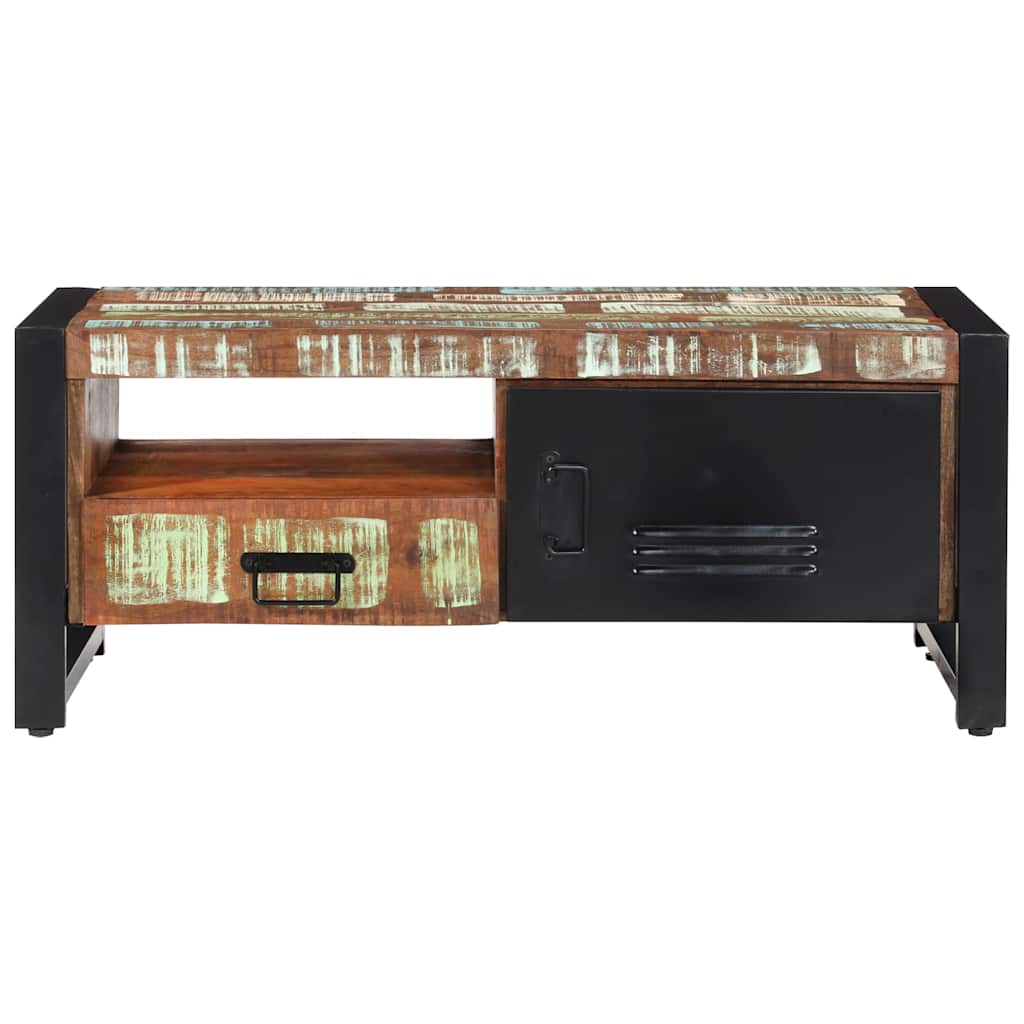 vidaXL Coffee Table | Multicolour | Solid Reclaimed Wood | Medium | Coffee Table 2