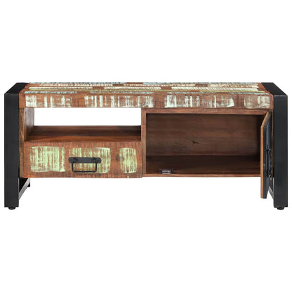 vidaXL Coffee Table | Multicolour | Solid Reclaimed Wood | Medium | Coffee Table 4