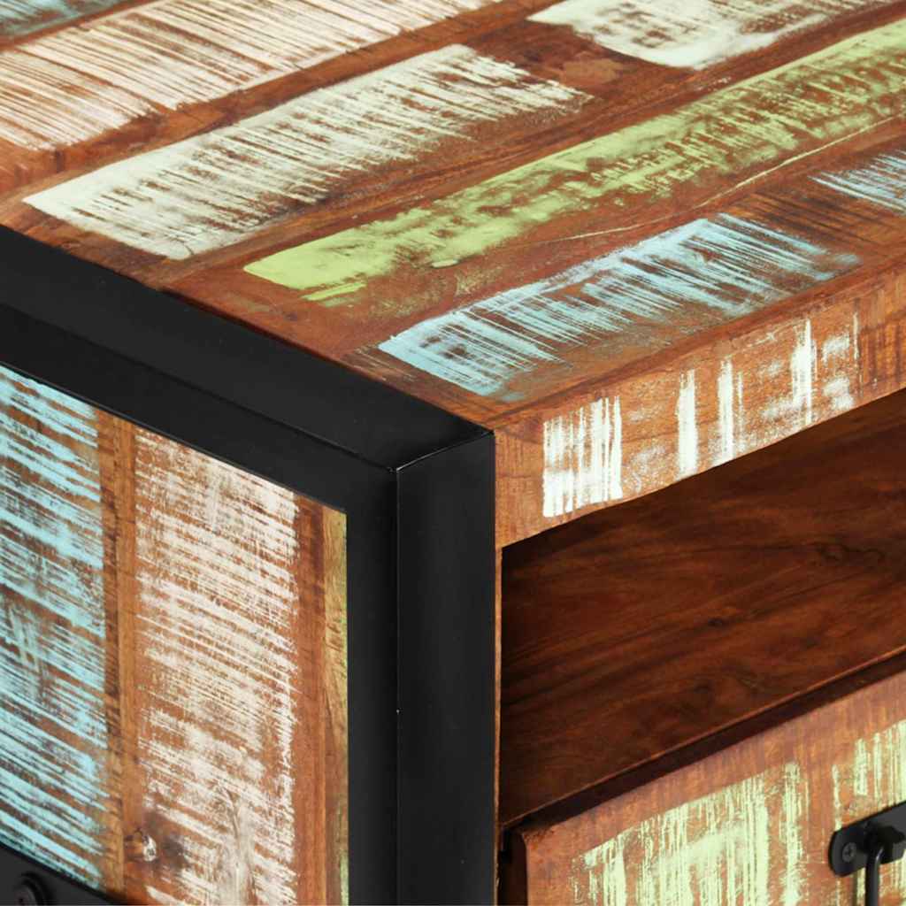 vidaXL Coffee Table | Multicolour | Solid Reclaimed Wood | Medium | Coffee Table 6