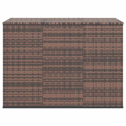 vidaXL Garden Cushion Box PE Rattan 145x100x103 cm Brown 3