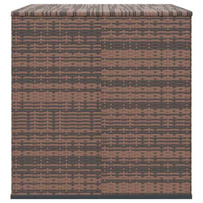 vidaXL Garden Cushion Box PE Rattan 145x100x103 cm Brown 5