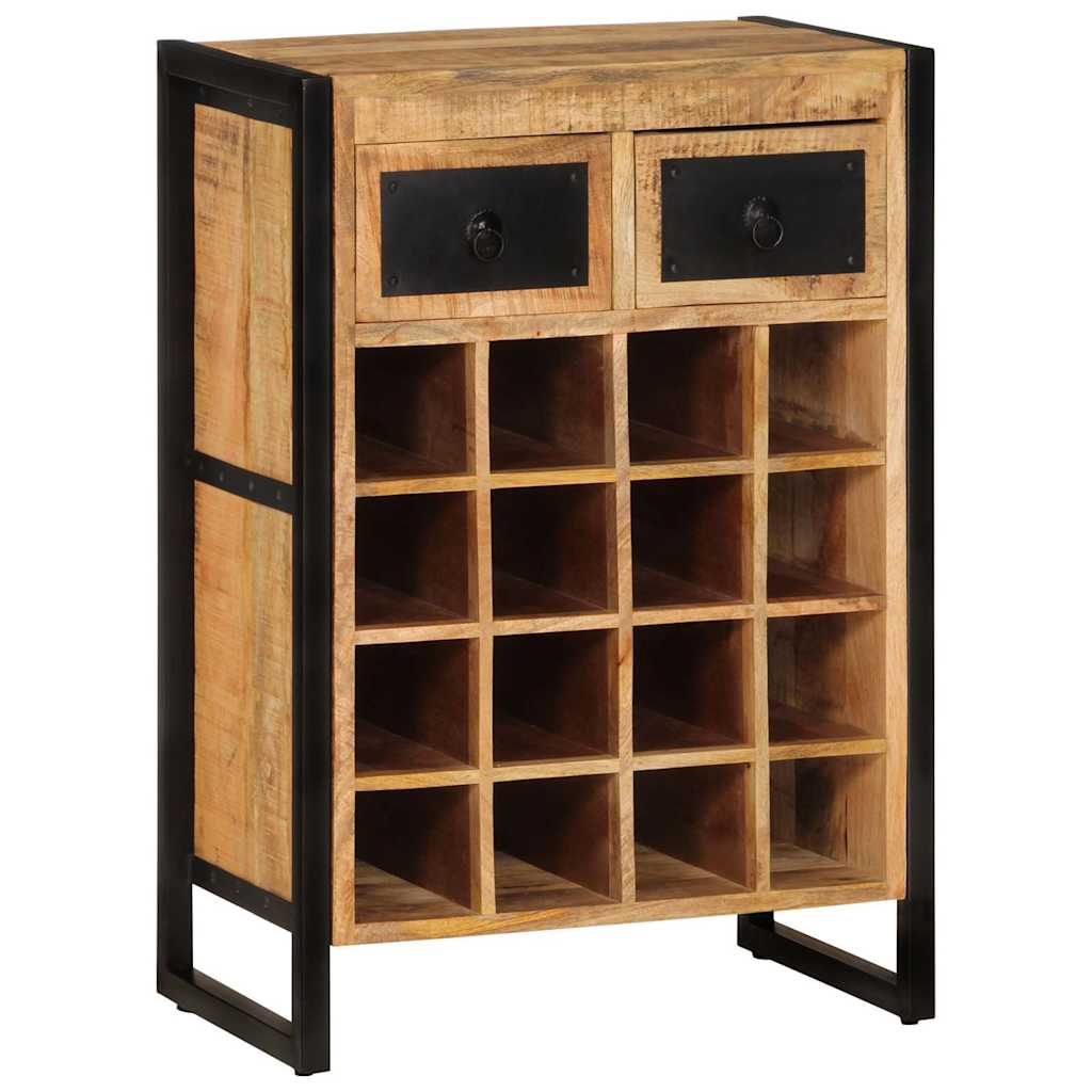 vidaXL Wine Rack for 16 Bottles Solid Wood Mango 1
