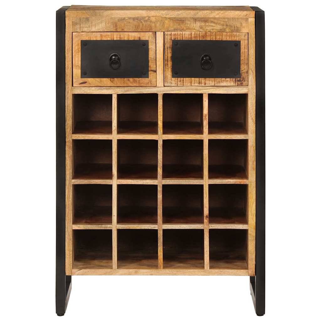 vidaXL Wine Rack for 16 Bottles Solid Wood Mango 2