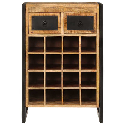 vidaXL Wine Rack for 16 Bottles Solid Wood Mango 2