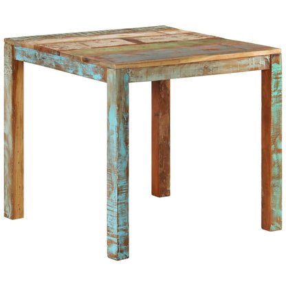 Dining Table 82 cm 80 cm Solid reclaimed wood