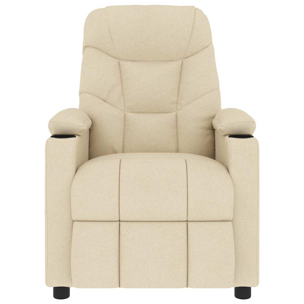 vidaXL Massage Chair Cream Fabric 3