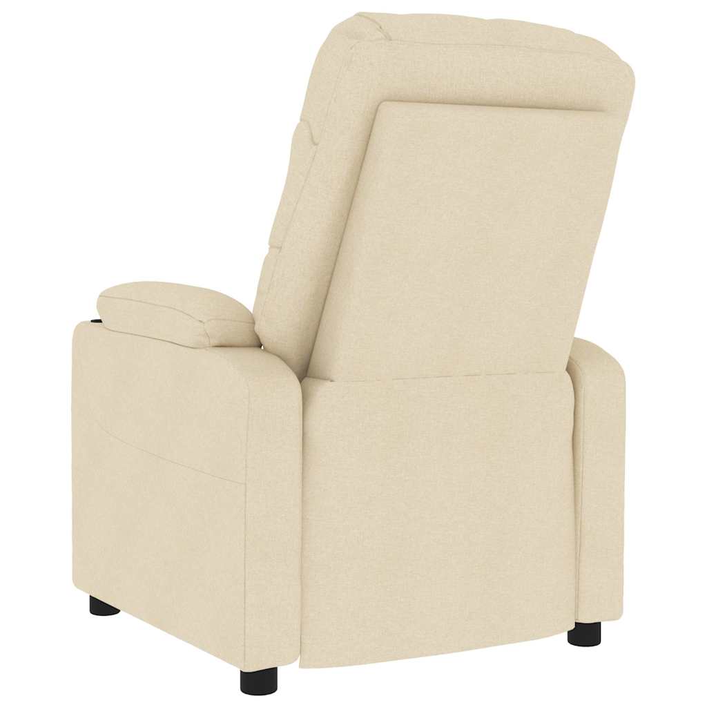 vidaXL Massage Chair Cream Fabric 5