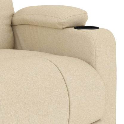 vidaXL Massage Chair Cream Fabric 6