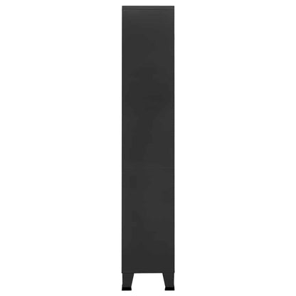 vidaXL Industrial Bookshelf Anthracite 80x32x180 cm Steel 5